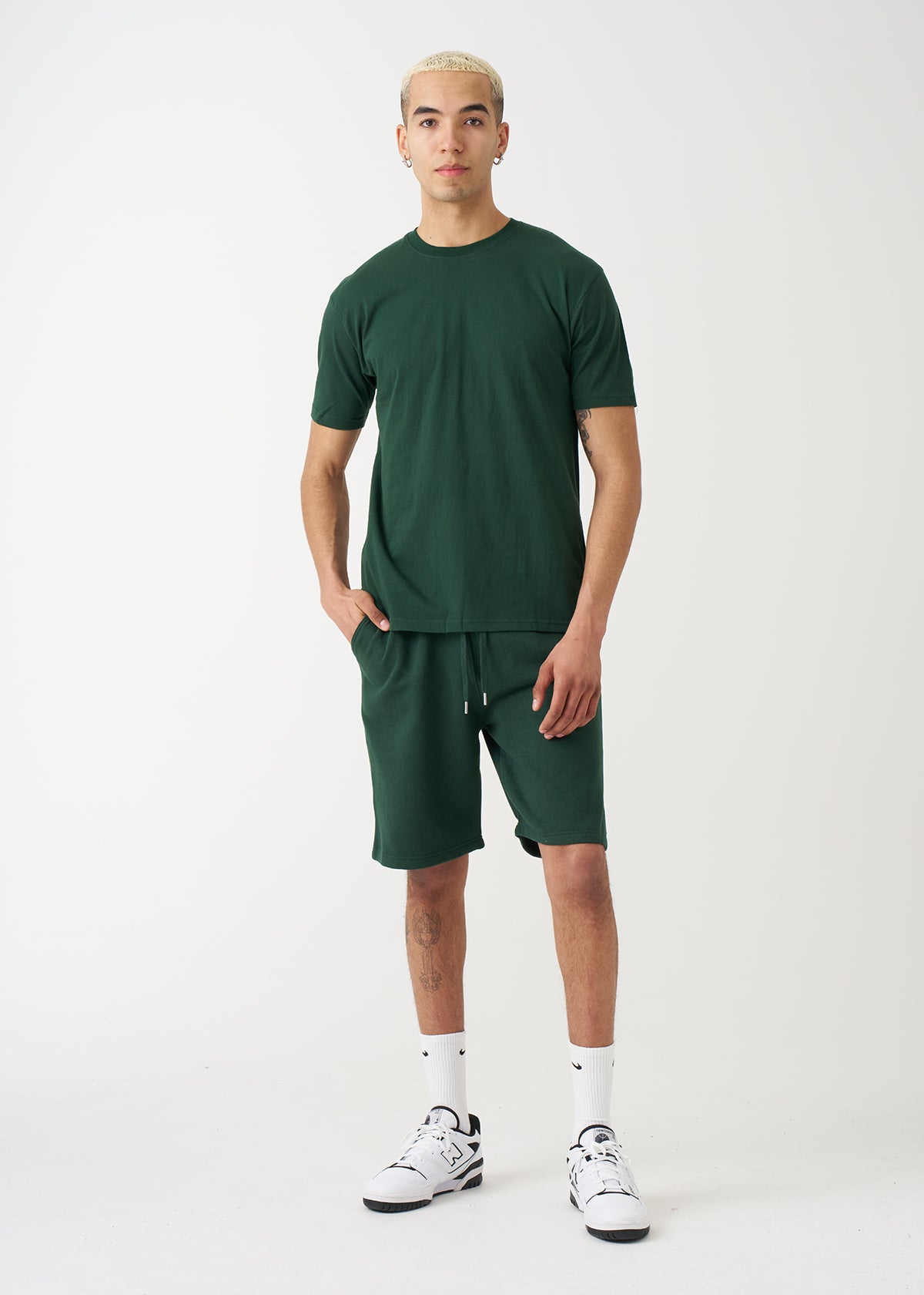 Hunter Green T-Shirt And Short Set