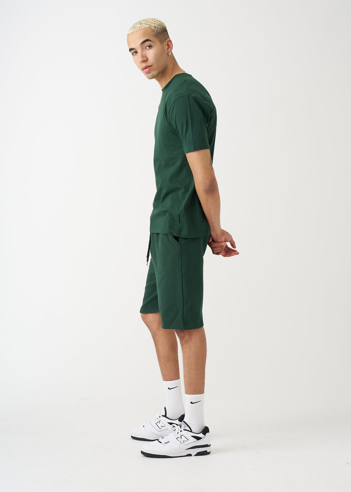 Hunter Green T-Shirt And Short Set