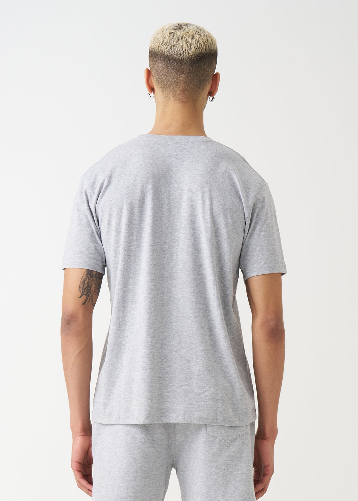 Gray Combed Cotton T-Shirt