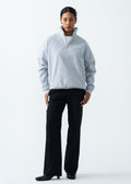 14 OZ Women's Oversized Heavyweight Fleece Quarter-Zip