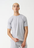 Gray Combed Cotton T-Shirt