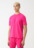 Hot Pink Combed Cotton T-Shirt