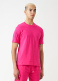 Hot Pink Combed Cotton T-Shirt