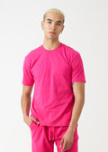 Hot Pink Combed Cotton T-Shirt