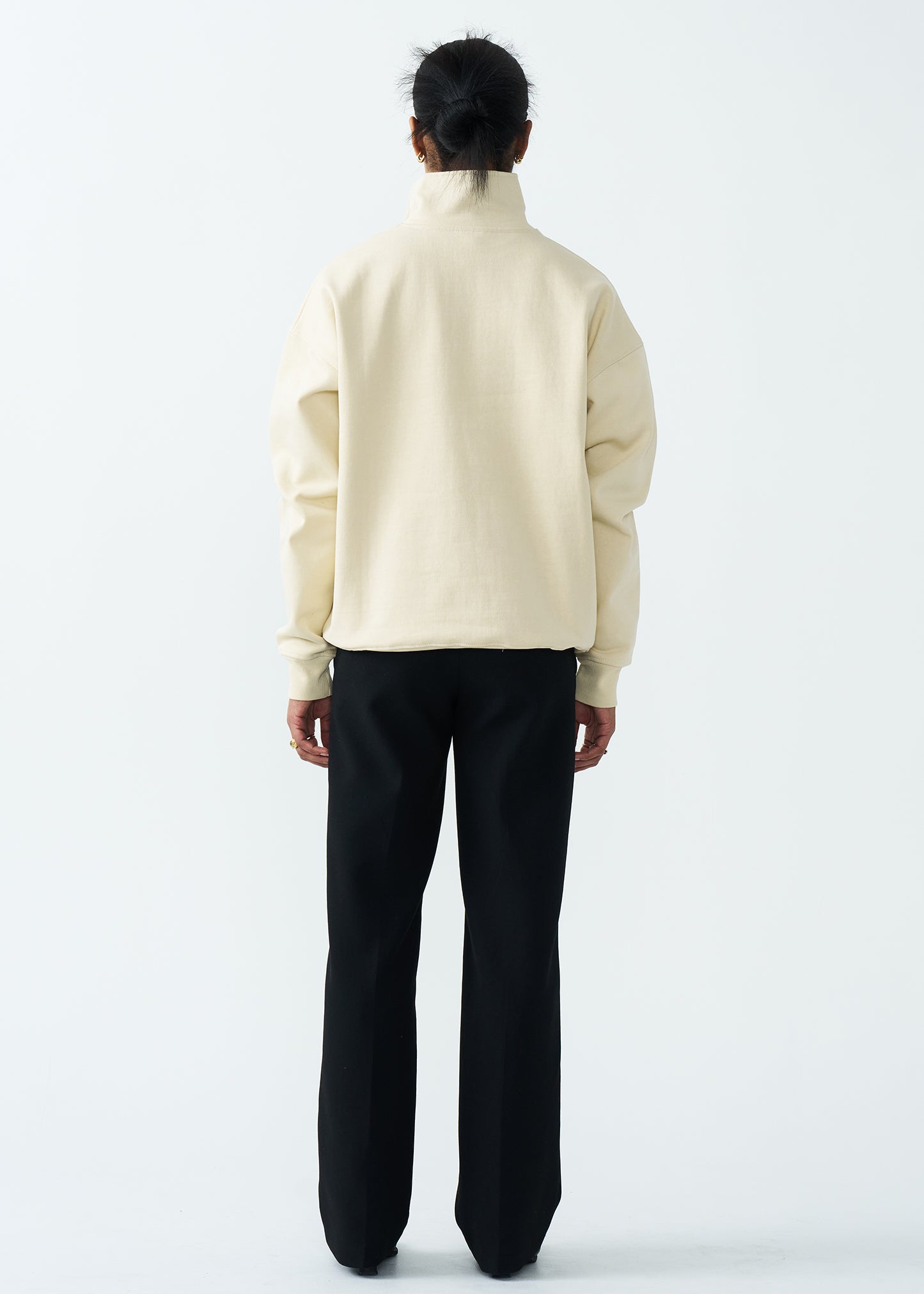 14 OZ Women's Oversized Heavyweight Fleece Quarter-Zip