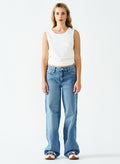 550 GSM LOW-RISE INDIGO JEANS