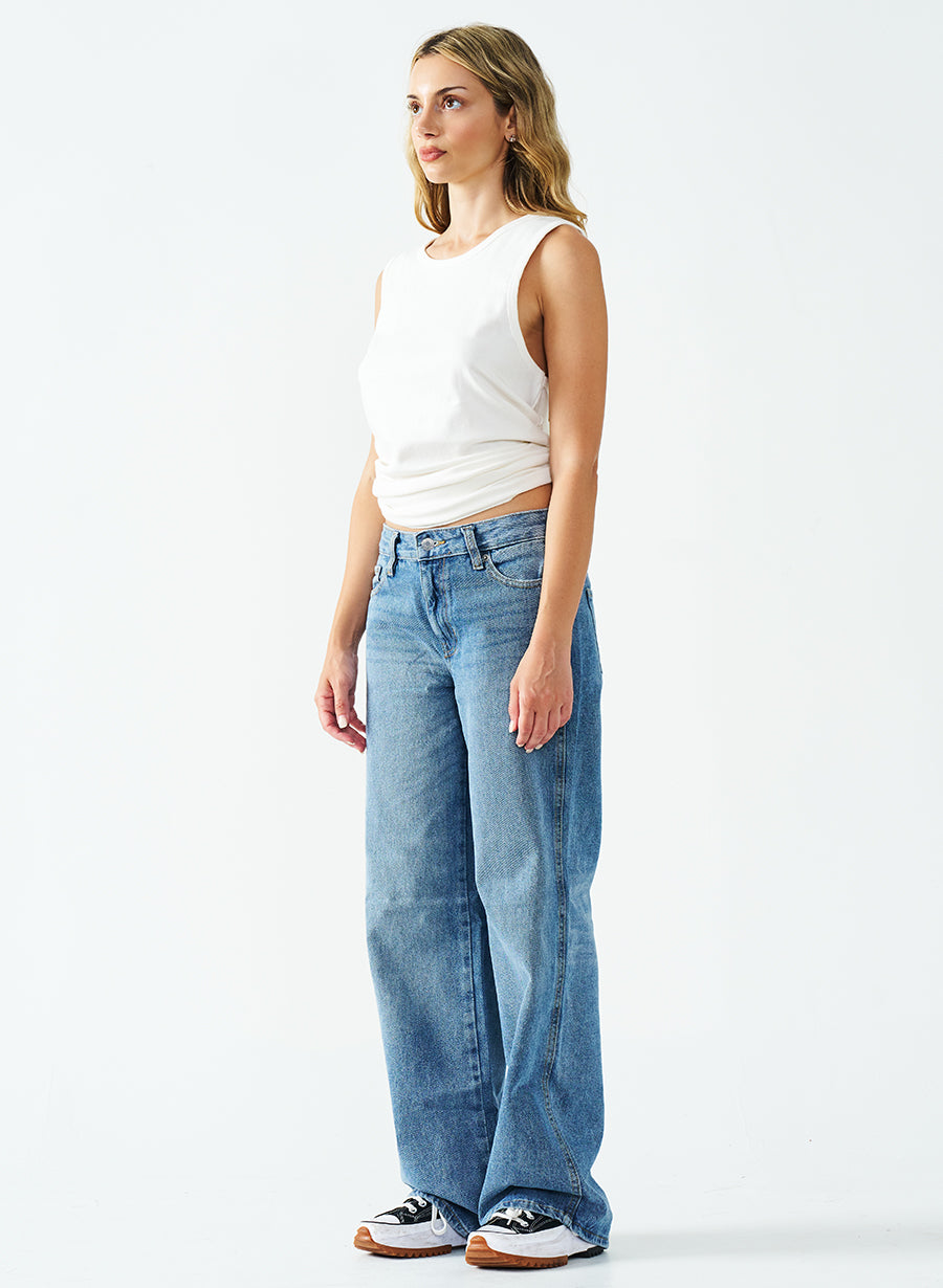 550 GSM LOW-RISE INDIGO JEANS