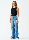 550 GSM LOW-RISE INDIGO JEANS