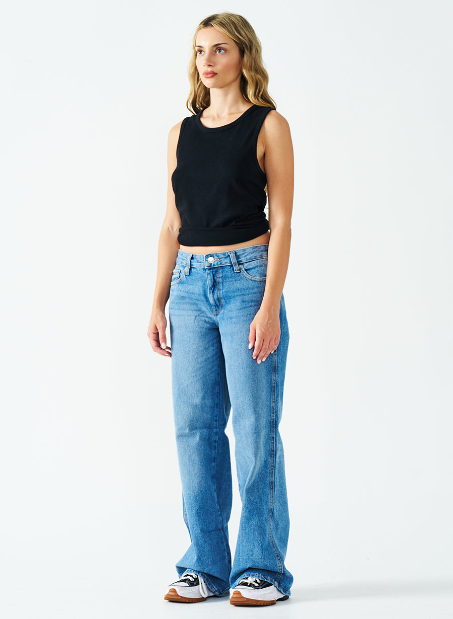 550 GSM LOW-RISE INDIGO JEANS
