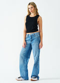550 GSM LOW-RISE INDIGO JEANS