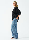 550 GSM LOW-RISE INDIGO JEANS