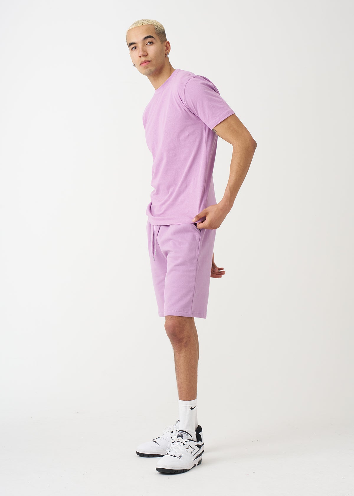 Lilac T-Shirt And Short Set