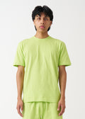 Neon Lime Combed Cotton T-Shirt