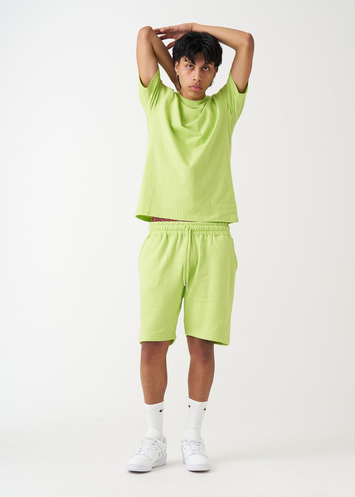 Lime T-Shirt And Short Set