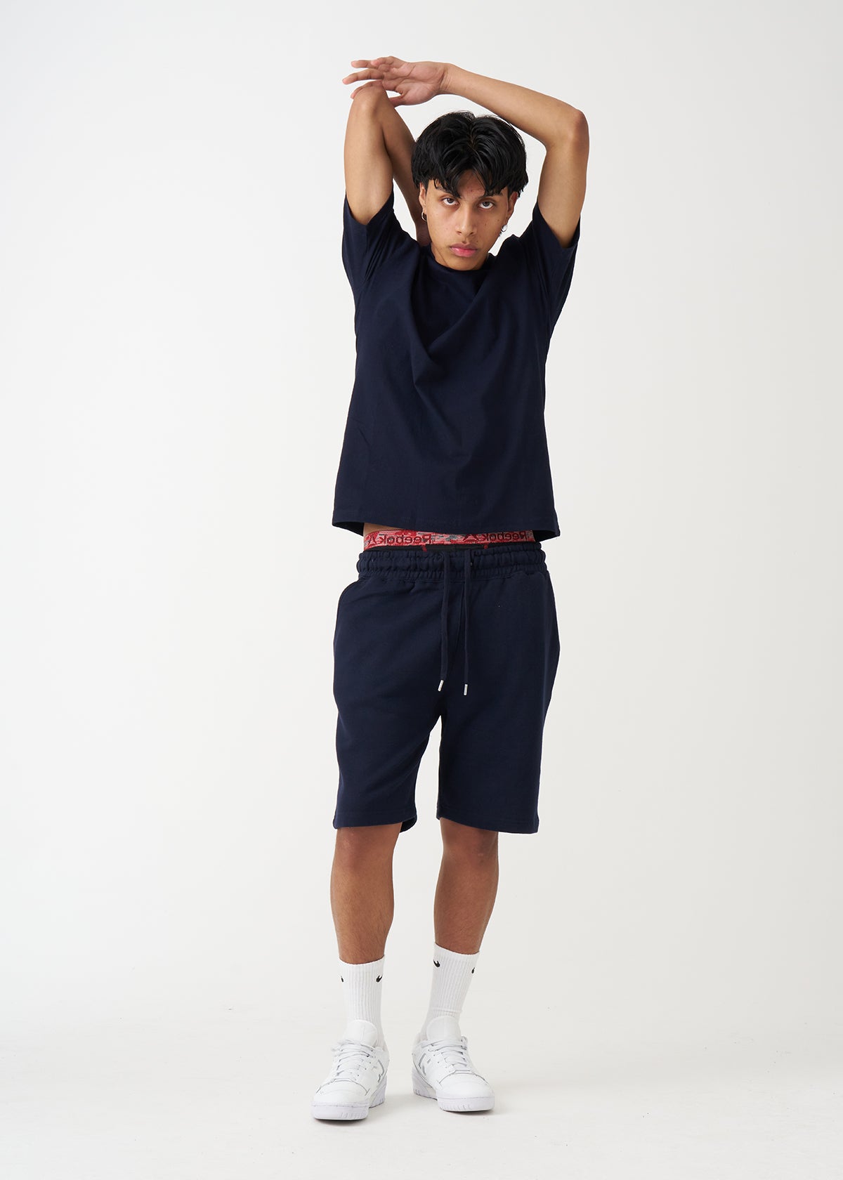 Navy T-Shirt And Short Set