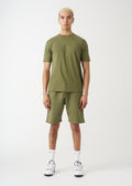 Olive Green T-Shirt And Short Set