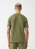 Olive Green Combed Cotton T-Shirt