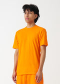 Orange Combed Cotton T-Shirt
