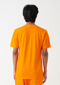 Orange Combed Cotton T-Shirt