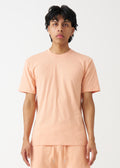 Peach Combed Cotton T-Shirt