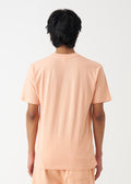 Peach Combed Cotton T-Shirt