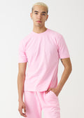 Pink Combed Cotton T-Shirt