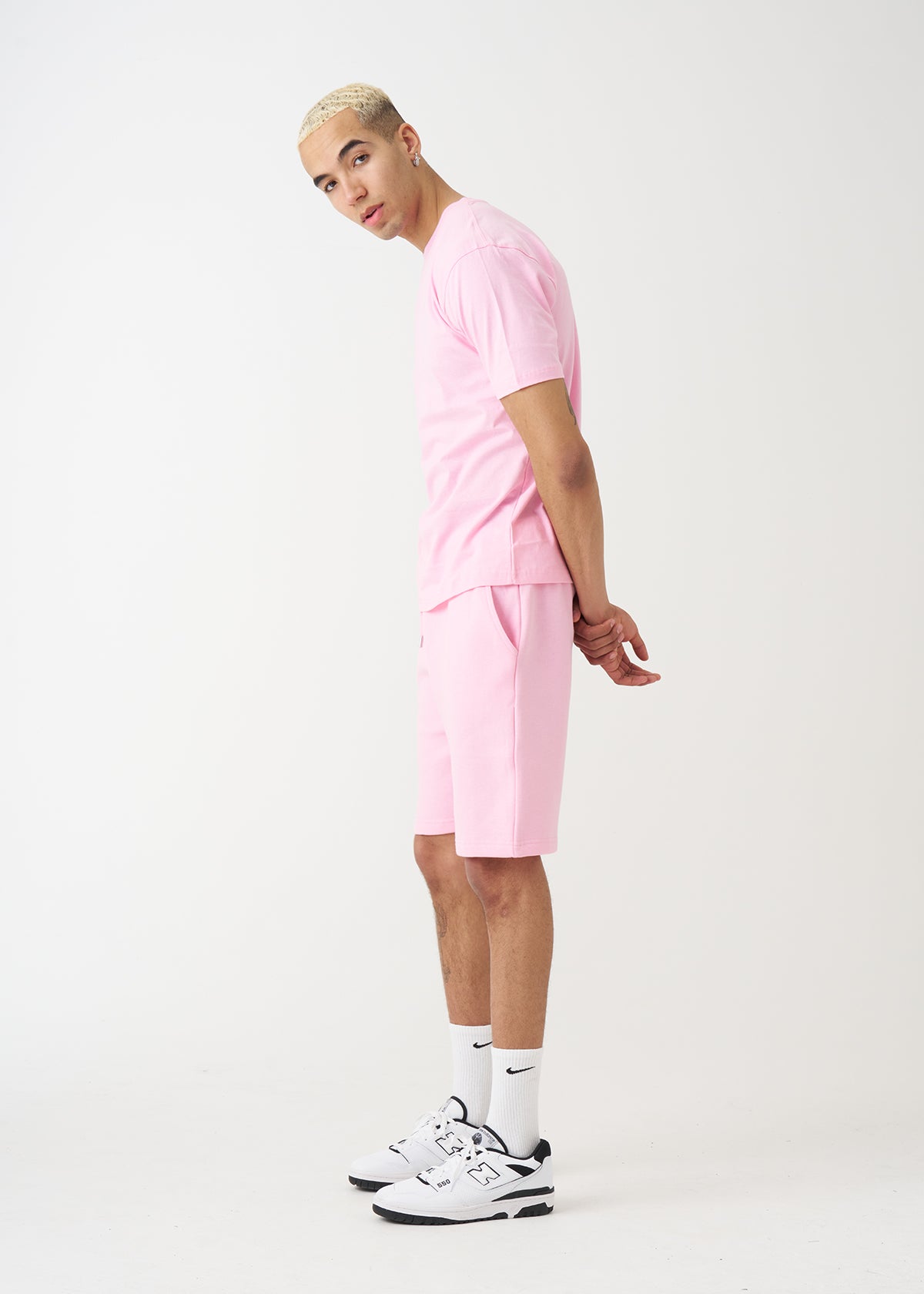 Light Pink T-Shirt And Short Set