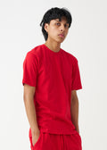 Red Combed Cotton T-Shirt