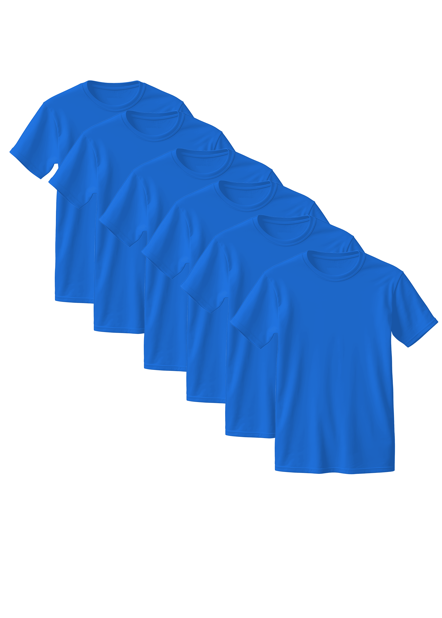 Royal Blue Combed Cotton T-Shirt 6-Pack