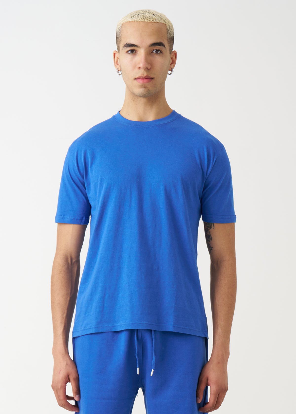 Royal Blue Combed Cotton T-Shirt