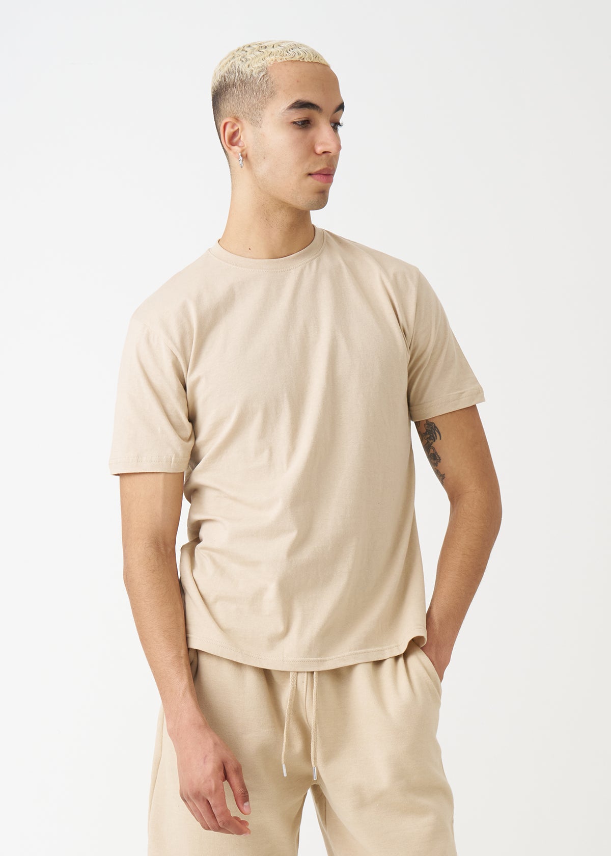 Sand Combed Cotton T-Shirt