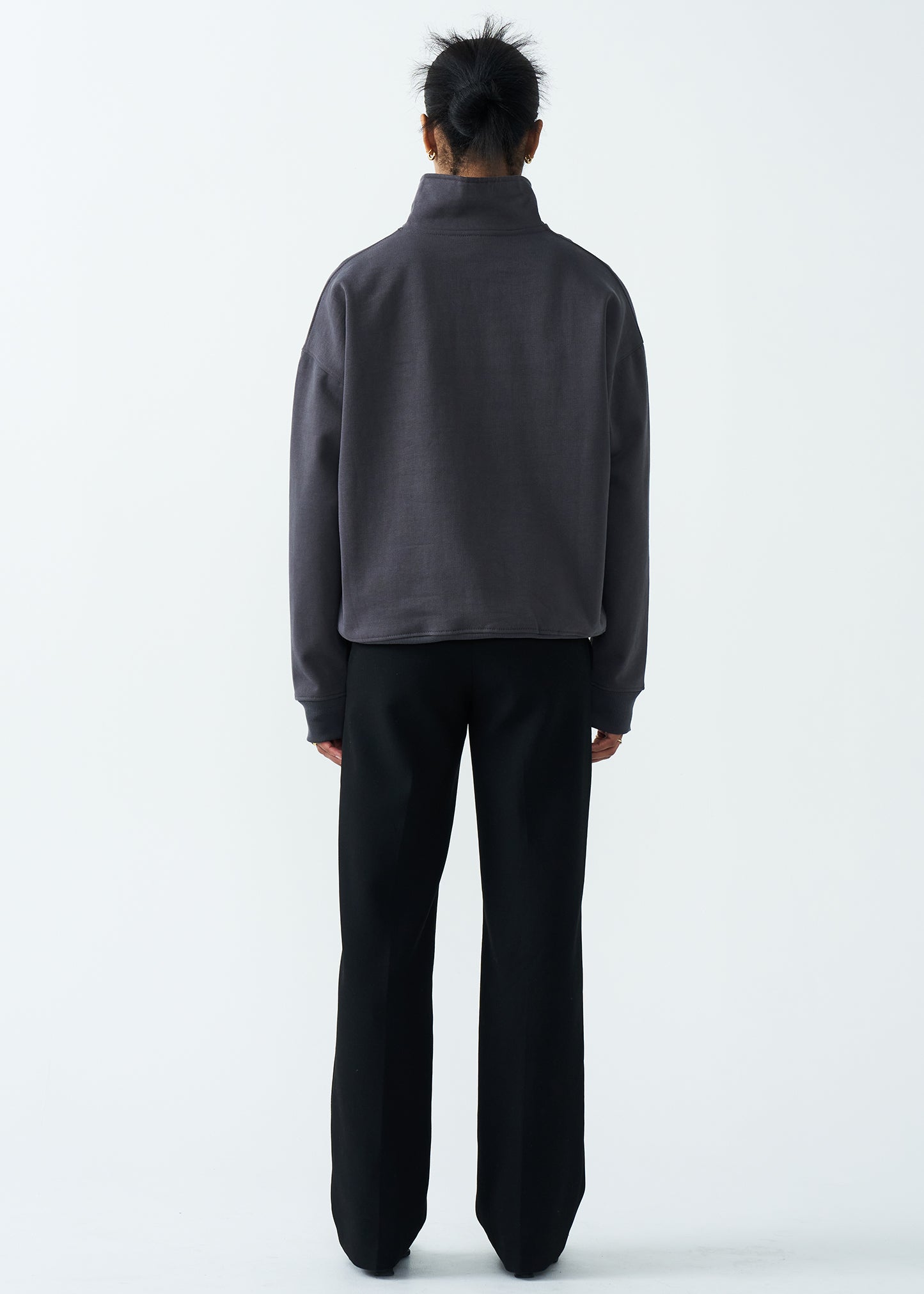 14 OZ Women's Oversized Heavyweight Fleece Quarter-Zip