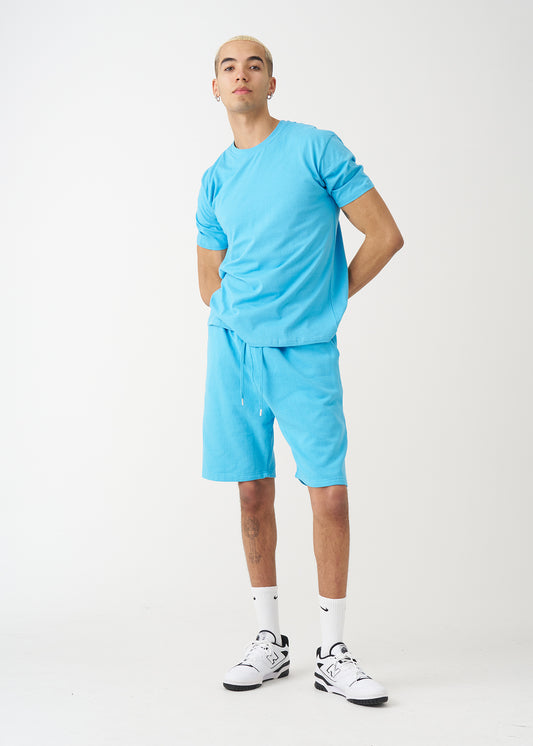 Sky Blue T-Shirt And Short Set