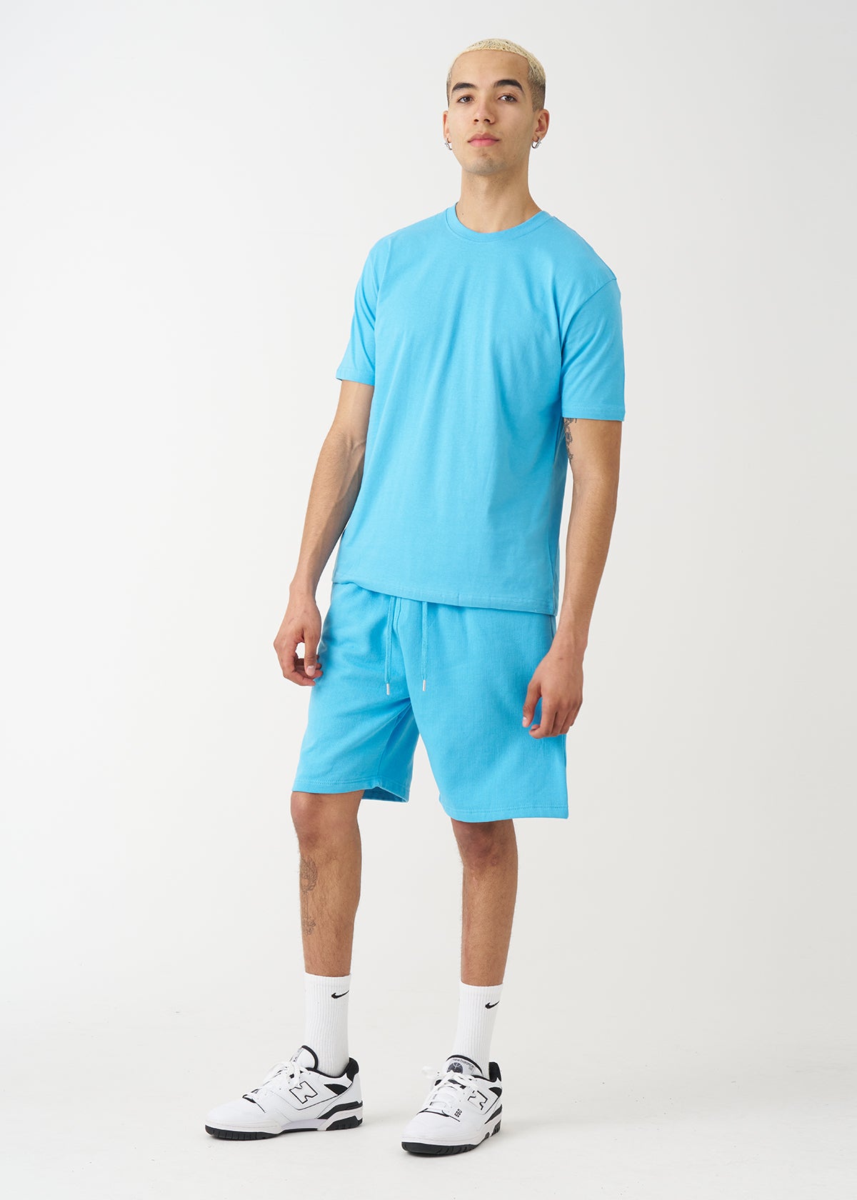 Sky Blue T-Shirt And Short Set