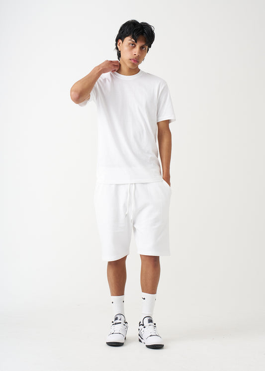 White T-Shirt And Short Set