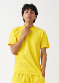 Yellow Combed Cotton T-Shirt