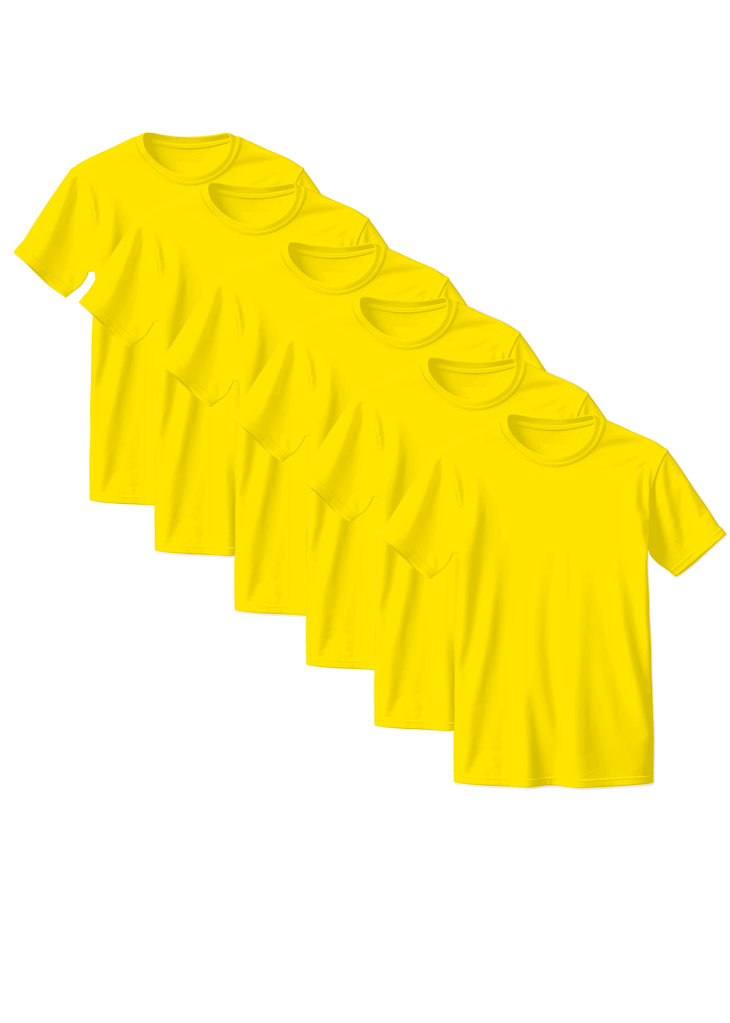Yellow Combed Cotton T-Shirt 6-Pack