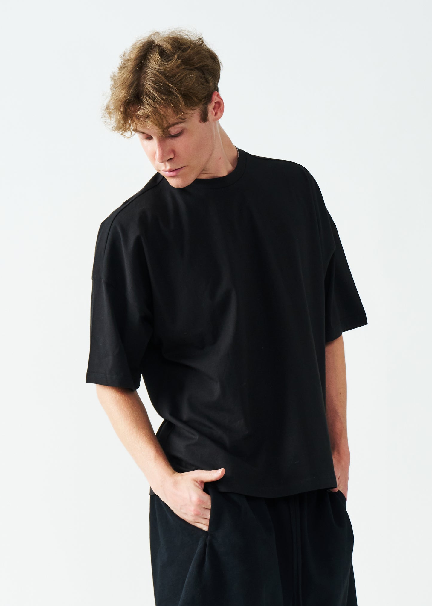 Combed Cotton Oversized Boxy T-Shirt