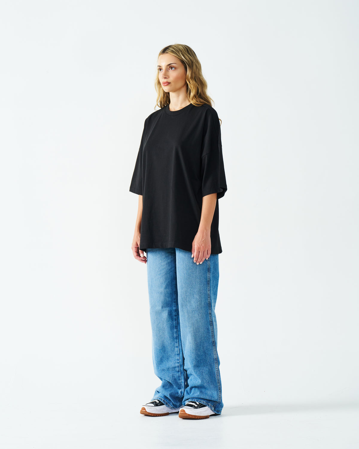 Oversized Combed Cotton Women's T-Shirt