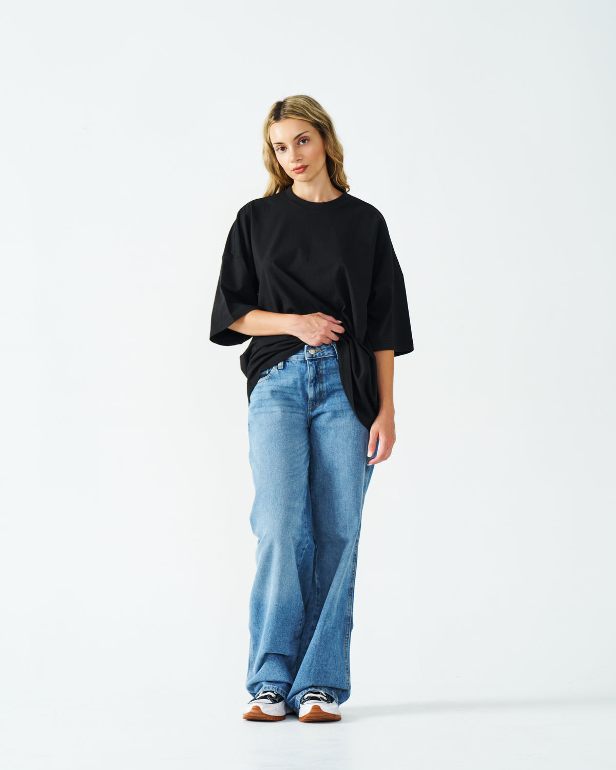 Oversized Combed Cotton Women's T-Shirt