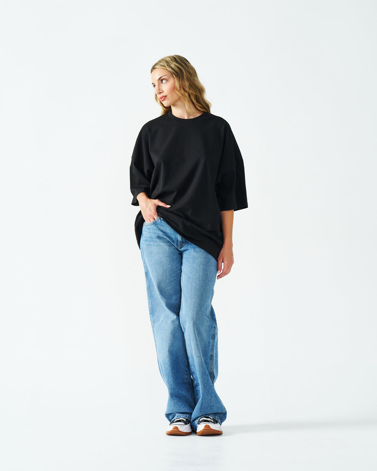 Oversized Combed Cotton Women's T-Shirt