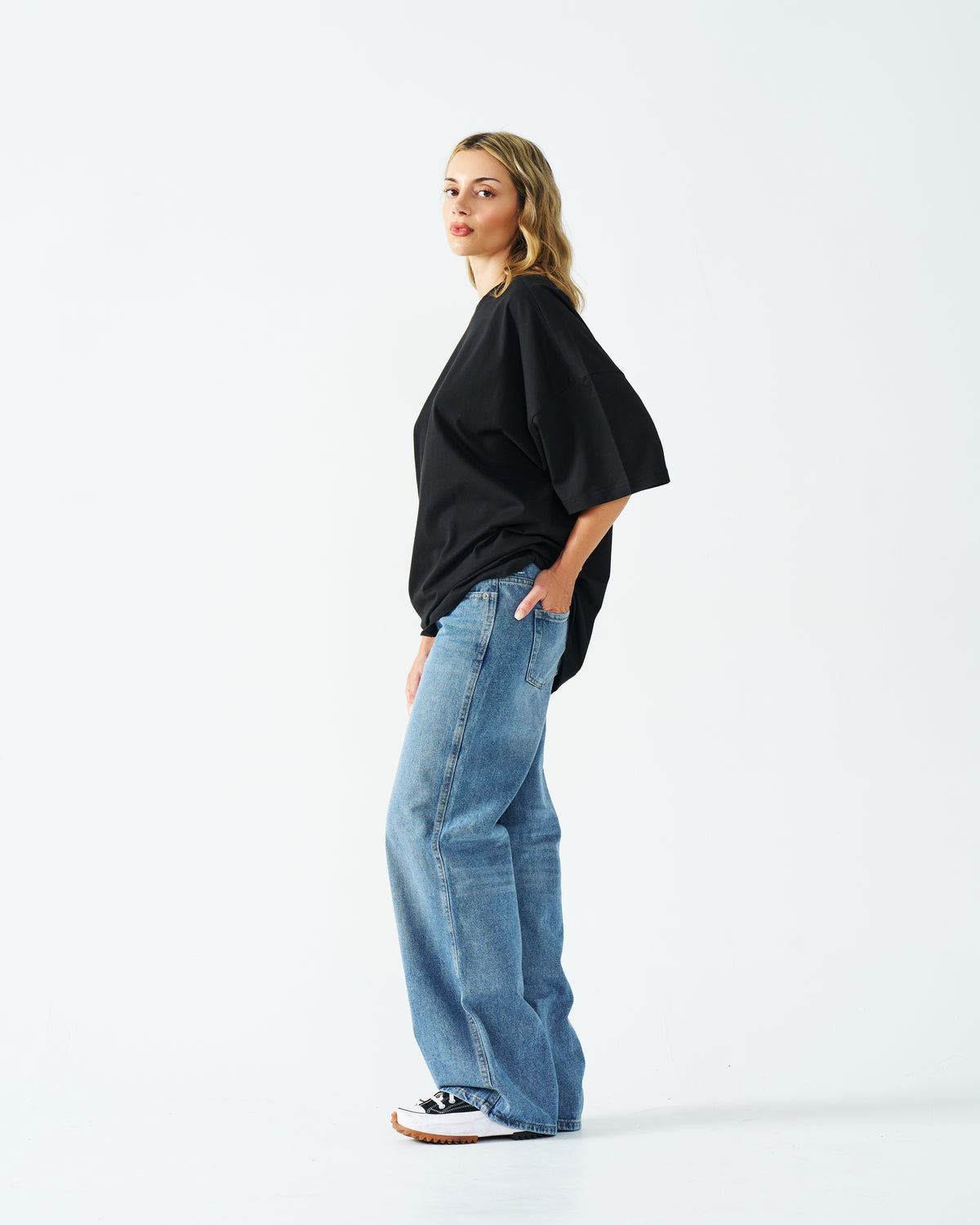 Oversized Combed Cotton Women's T-Shirt