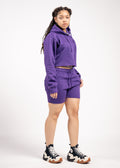 Crop Top Fleece Short Set