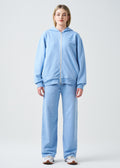 14 OZ French Terry Garment Dye Fleece Hooded Sweatsuit