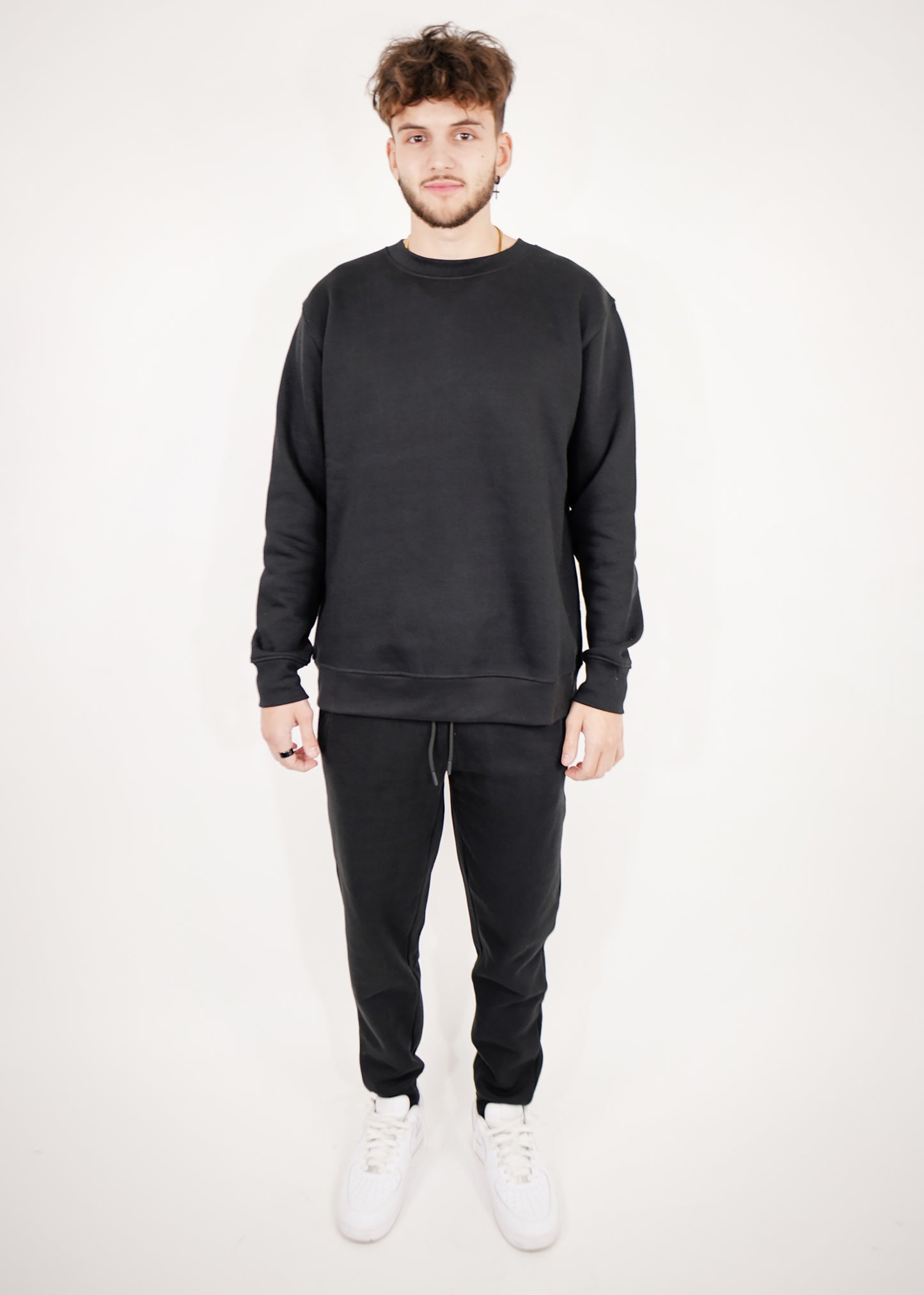 Tight Fleece Crew-Neck SweatSuit