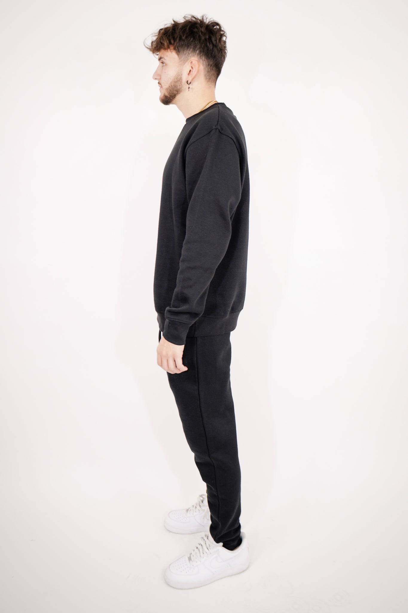 Tight Fleece Crew-Neck SweatSuit