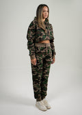 Camo Crop Top SweatSuit