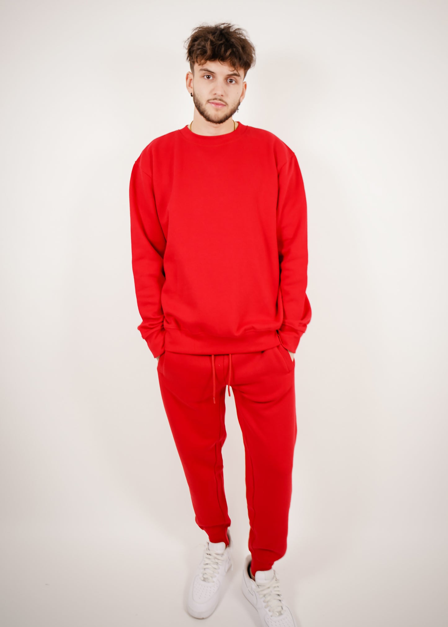 Tight Fleece Crew-Neck SweatSuit