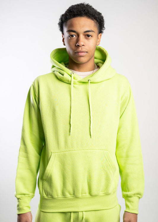 Lime Green Heavy Blend Fleece Hooded Sweatshirt