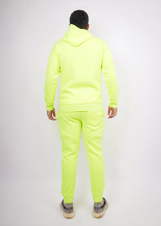 Neon Lime Heavy Blend Fleece SweatSuit